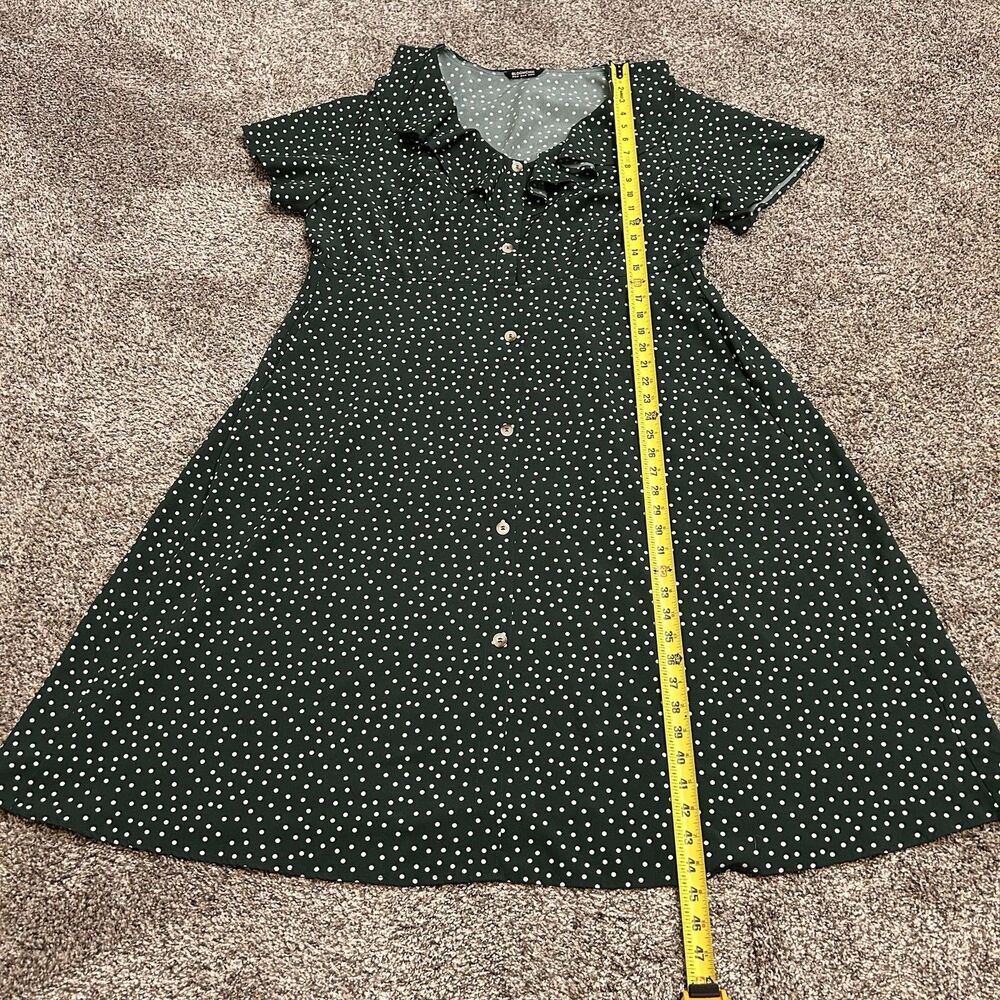 BloomChic Womens Green Polka Dot Dress 18-20 Pockets - Picture 3 of 8